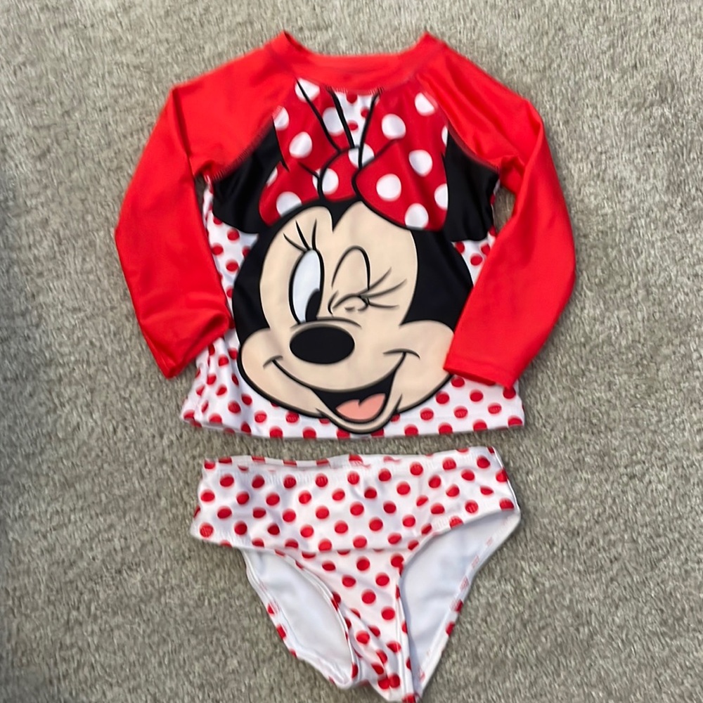 Minnie Mouse 3T 2 piece swim